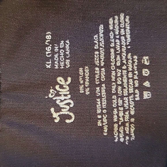 DANCE, GYMNASTICS - JUSTICE BRAND GIRLS LEOTARD - Picture 7 of 7